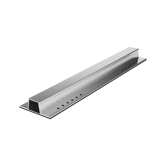 Light, pre-drilled sheet metal rail Aluminium (EN-AW-6063 T6)